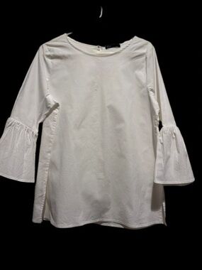 Gibson White Bell-Sleeve Tunic XL